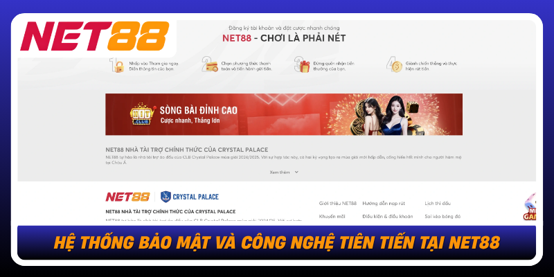 He Thong Bao Mat Va Cong Nghe Tien Tien Tai Net88